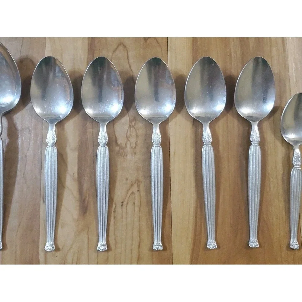Lot‎ 20 Pcs Stainless Steel Japan Flatware Vtg Unknown Maker Tiara MCM
